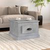 vidaXL Coffee Table Concrete Grey Engineered Wood 19.7x19.7x13.8 in