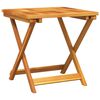 vidaXL Garden Table Brown Solid Acacia wood Small Foldable