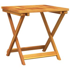 vidaXL Garden Table Brown Solid Acacia wood Small Foldable