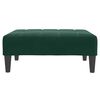 vidaXL Sofa Bed Dark Green Velvet, Wood, Foam, Plastic 2-Seater Foldable