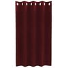 vidaXL Curtains with Curtains 2 pcs Wine red 55.12 x 55.12 in Velvet
