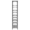 vidaXL Bookshelf Grey Sonoma Engineered wood, iron 39.4x12.6x66.9 in