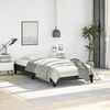 vidaXL Bed Frame Black Faux leather, Plywood, Engineered wood Twin XL