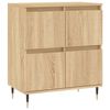 vidaXL Sideboard Set of 2 Sonoma oak Engineered wood