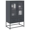 vidaXL Highboard Anthracite Cold-rolled steel Highboard Rectangular