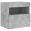 vidaXL TV Wall Cabinet Set of 2 Concrete gray Engineered wood Medium