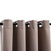 vidaXL Blackout Curtains with Metal Rings 2 pcs Taupe 55.1x88.6"