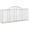 vidaXL Gabion Basket Set of 13 Silver Galvanized Iron Medium