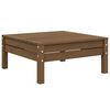 vidaXL Patio Lounge Set Set of 3 Honey Brown Solid Pine Medium Modular