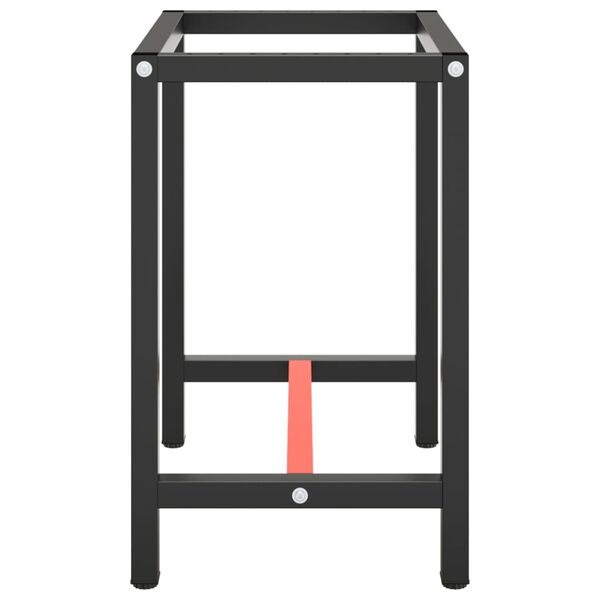 vidaXL Work Bench Frame Matte black and matte red Powder-coated metal