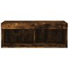 vidaXL TV Cabinet Smoked oak Engineered wood 31.5 in x 11.8 in x 11.8 in