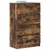 vidaXL Sideboard Smoked Oak Engineered Wood Medium Storage Cabinet