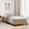 vidaXL Bed Frame with Mattress Cappuccino 35.43 x 78.74 in Fabric