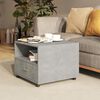 vidaXL Coffee Table Concrete Gray 21.7"x21.7"x15.7" Engineered Wood