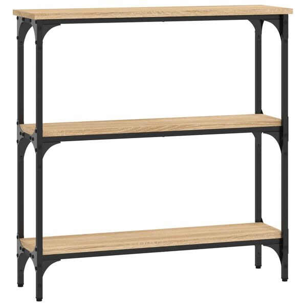 vidaXL Console Table Sonoma oak Engineered wood and metal