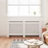 vidaXL Radiator Cover White 67.7"x7.5"x32.1" MDF
