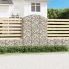 vidaXL Gabion Basket Silver Galvanized Iron Large Decorative Inlays