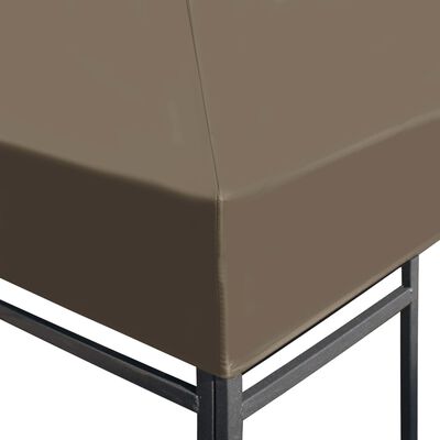 vidaXL Gazebo Top Cover 9.1 oz/yd² 9.8'x9.8' Taupe