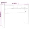 vidaXL Console Table Grey Sonoma Engineered wood Medium Console Table