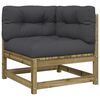vidaXL Garden Sofa Set Anthracite Vacuum pressure impregnated pinewood