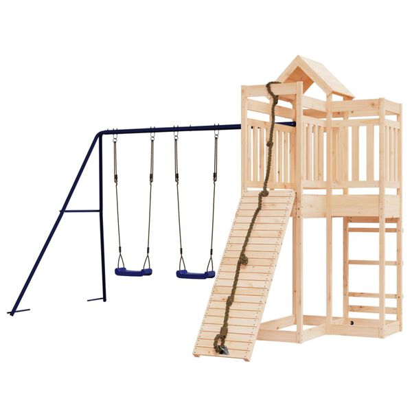 vidaXL Outdoor Playset Pine Solid Pine Wood Large Durable