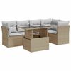 vidaXL Garden Sofa Set Beige