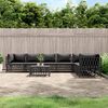 vidaXL Garden Lounge Set Anthracite Woven fabric Large Modular