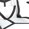 vidaXL Gaming Chair White and Black