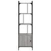 vidaXL Bookcase Grey Sonoma Engineered wood, steel Tall Bookcase