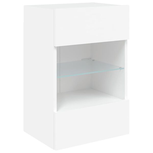 vidaXL TV Wall Cabinet White Engineered wood Small TV Wall Cabinet