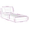 vidaXL Bed Frame Grey