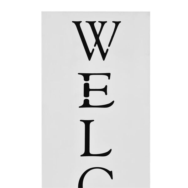 vidaXL Umbrella Stand White Powder-coated steel Medium Decorative Inlays