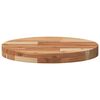 vidaXL Table Top Natural Wood Solid Acacia Wood Ø15.7 x 1.6 in Durable
