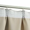 vidaXL Blackout Curtains with Hooks 2 pcs Beige 55.1x68.9"