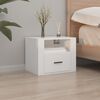 vidaXL Wall-mounted Bedside Cabinet Set of 2 White Engineered wood