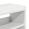 vidaXL Shoe Rack White Engineered wood Small Shoe Rack Rectangular