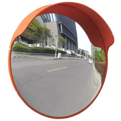 Convex Traffic Mirror PC Plastic Orange 18" Outdoor