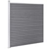 vidaXL Garden Fence WPC 615.7"x73.2" Gray