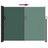 vidaXL Retractable Side Awning Dark Green 100% Polyester with a PU coating