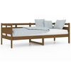 vidaXL Day Bed Honey Brown Solid Pine Wood, Plywood Twin