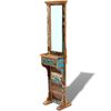 vidaXL Hall Mirror Varied natural wood tones Solid Reclaimed Wood and Glass