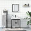 vidaXL Bathroom Cabinet Set Grey sonoma Engineered wood Medium