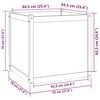 vidaXL Garden Planter Natural Pine Solid Pinewood 27.6 in Durable