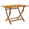 vidaXL Dining Set Natural Acacia Solid Acacia Wood Standard Foldable