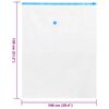 vidaXL Vacuum Storage Bags 20 pcs Transparent and blue 51.2" x 39.4