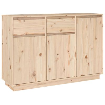 vidaXL Sideboard 43.3"x13.4"x29.5" Solid Wood Pine