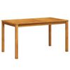 vidaXL Garden Table Varied wood tones Solid Acacia Wood Medium Durable