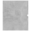vidaXL Sink Cabinet Concrete Grey Engineered Wood 39.4 x 15.2 x 17.7 in