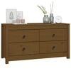 vidaXL Side Cabinet Honey brown Solid pine wood Medium Side Cabinet