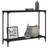 vidaXL Console Table Black Engineered wood, Metal Standard